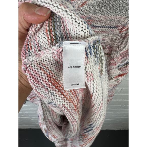 J. Jill Women's Space Dye Pullover Sweater Long Sleeve Multicolor Size M Petite - Picture 4 of 6